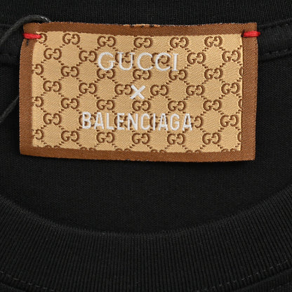 Gucci x Balenciaga Collaboration T-Shirt (Black) - outsole - replica sneakers