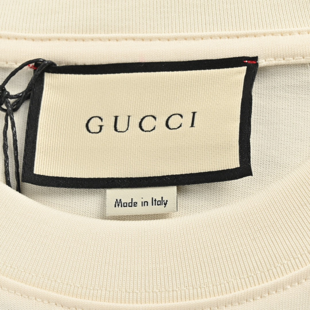 Gucci 1921 Logo Graphic T-Shirt (Beige) - outsole - replica sneakers