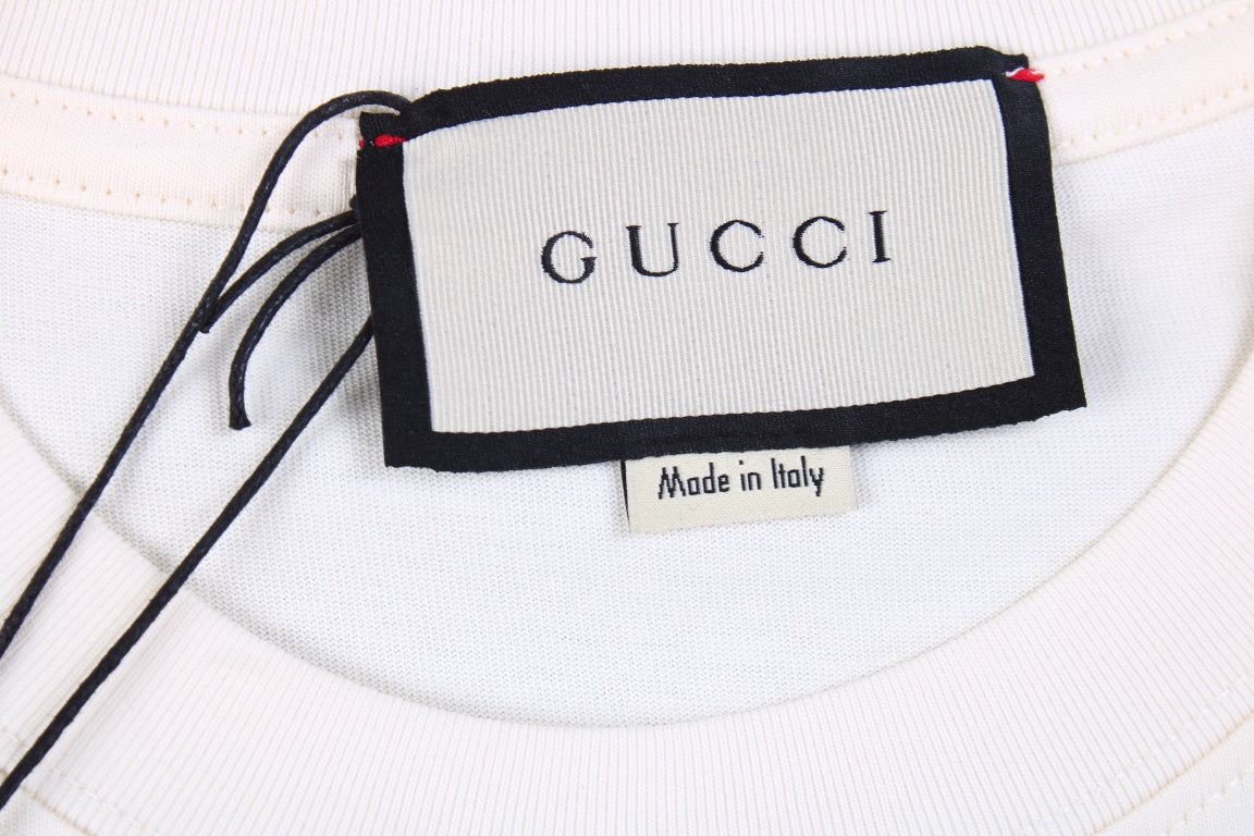 Gucci Lightning Bolt Logo T-Shirt in Cream - outsole - replica sneakers