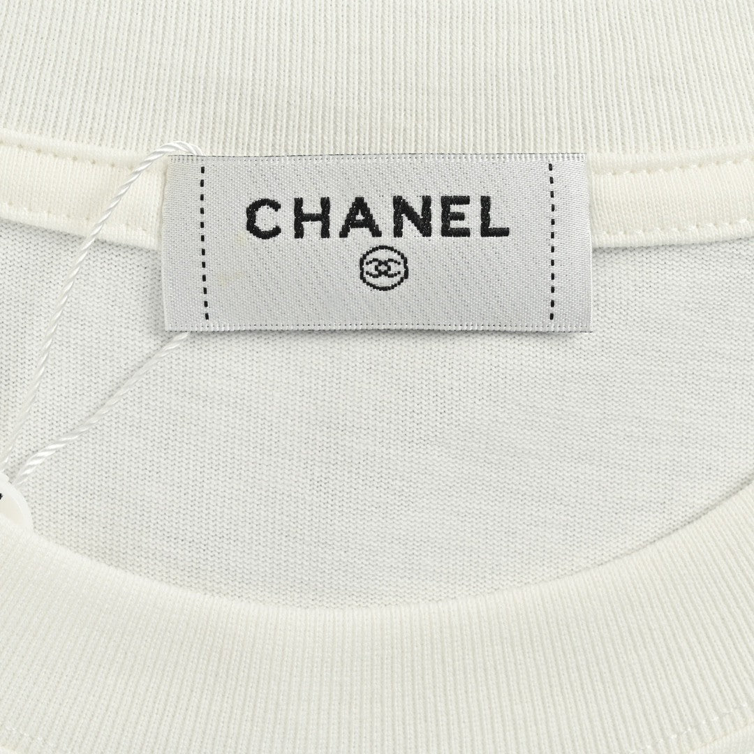 Chanel Signature Logo White T-Shirt - outsole - replica sneakers