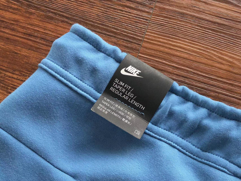 NIKE TECH FLEECE PANTS x DUTCH BLUE/COURT BLUE - logo - replica sneakers