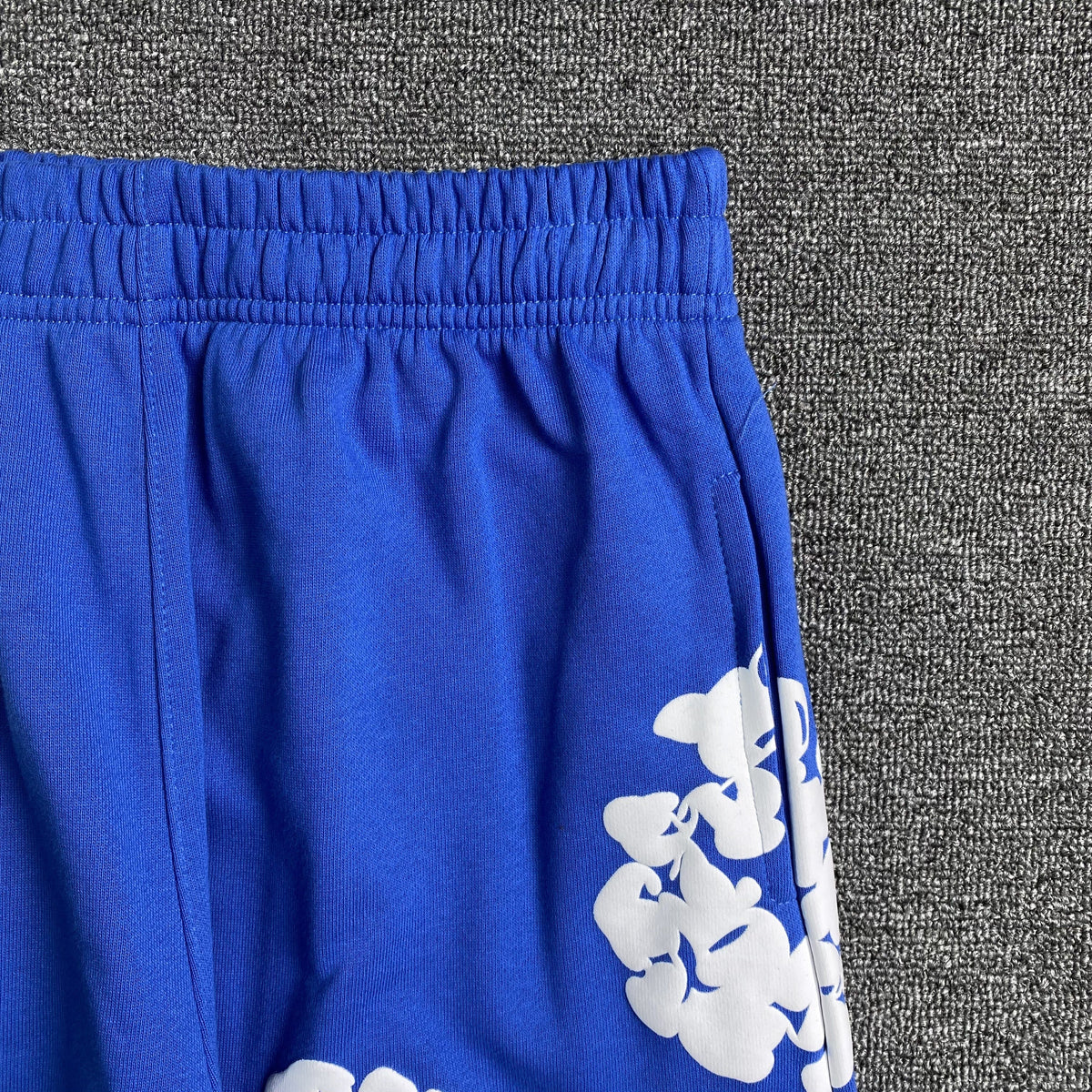 DENIM TEARS COTTON WREATH SWEATPANTS DEEP BLUE - detail - replica sneakers