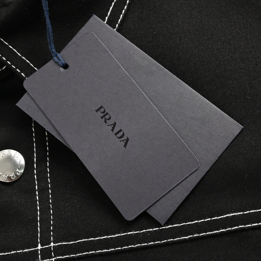 Prada Black Button-Up Shirt - insole - replica sneakers