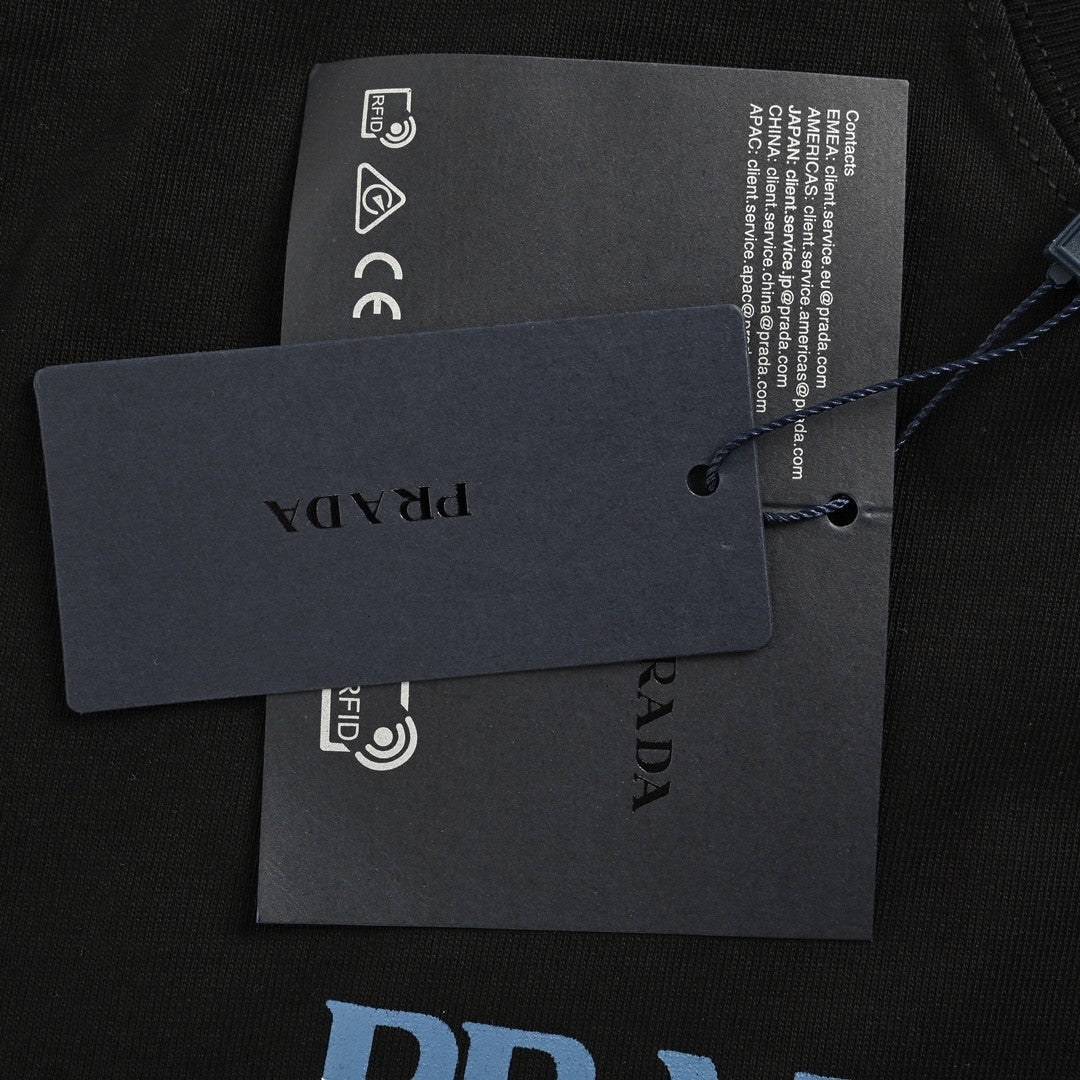 Prada Black T-Shirt with Logo Design - insole - replica sneakers