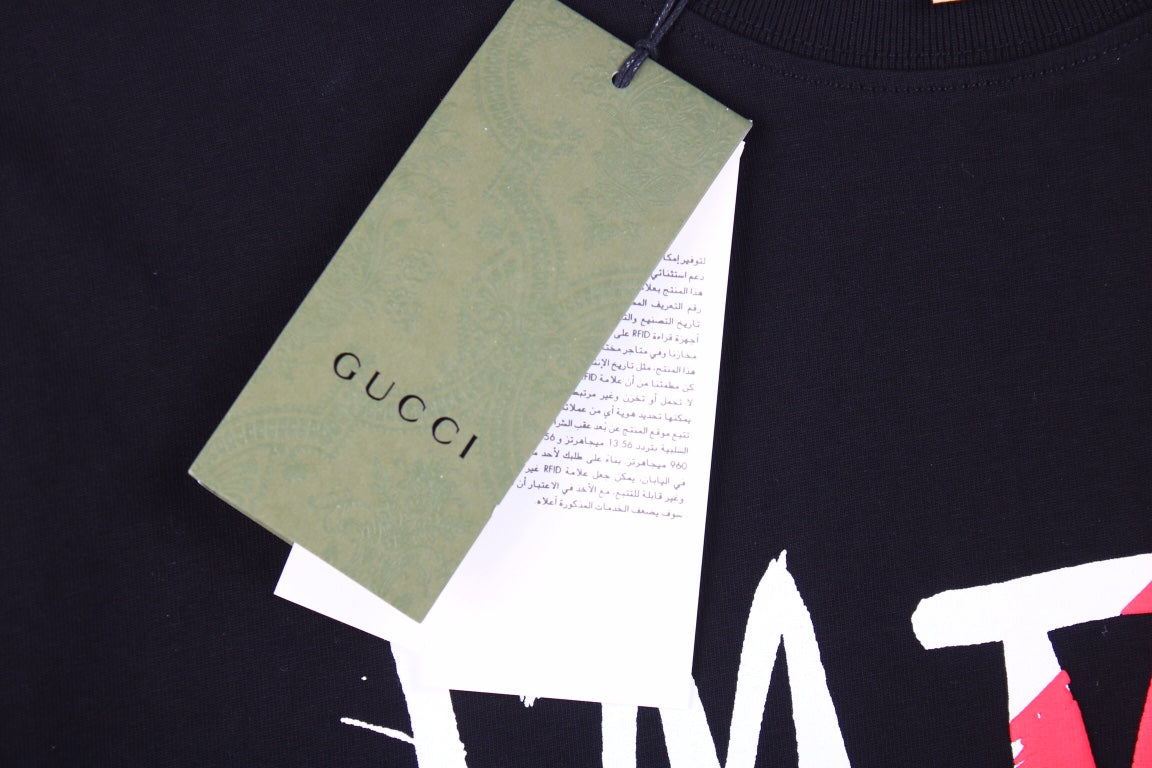 Gucci 'I'm Too Gucci for Your Problems' T-Shirt - Black - insole - replica sneakers