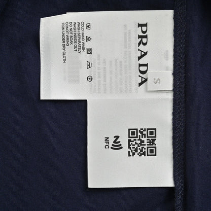 Prada Navy Blue Double Layer T-Shirt - insole - replica sneakers