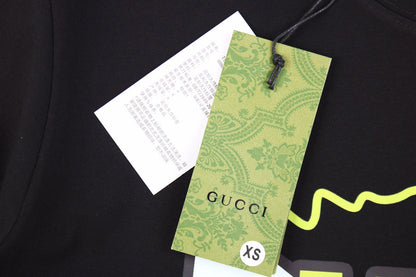 Gucci Lightning Bolt Logo T-Shirt in Black - outsole - replica sneakers