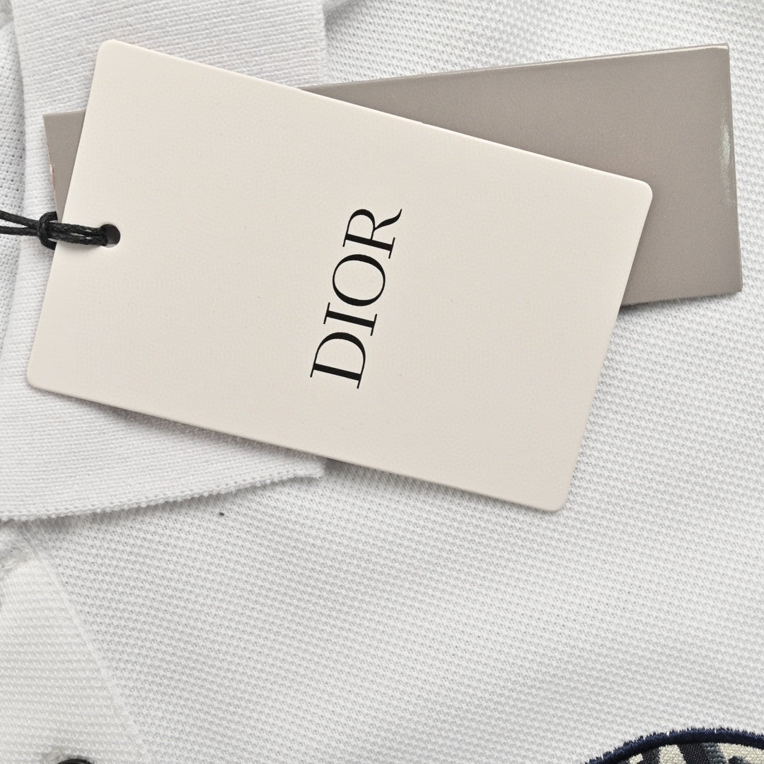 Dior Oblique Embroidered White Polo Shirt - outsole - replica sneakers