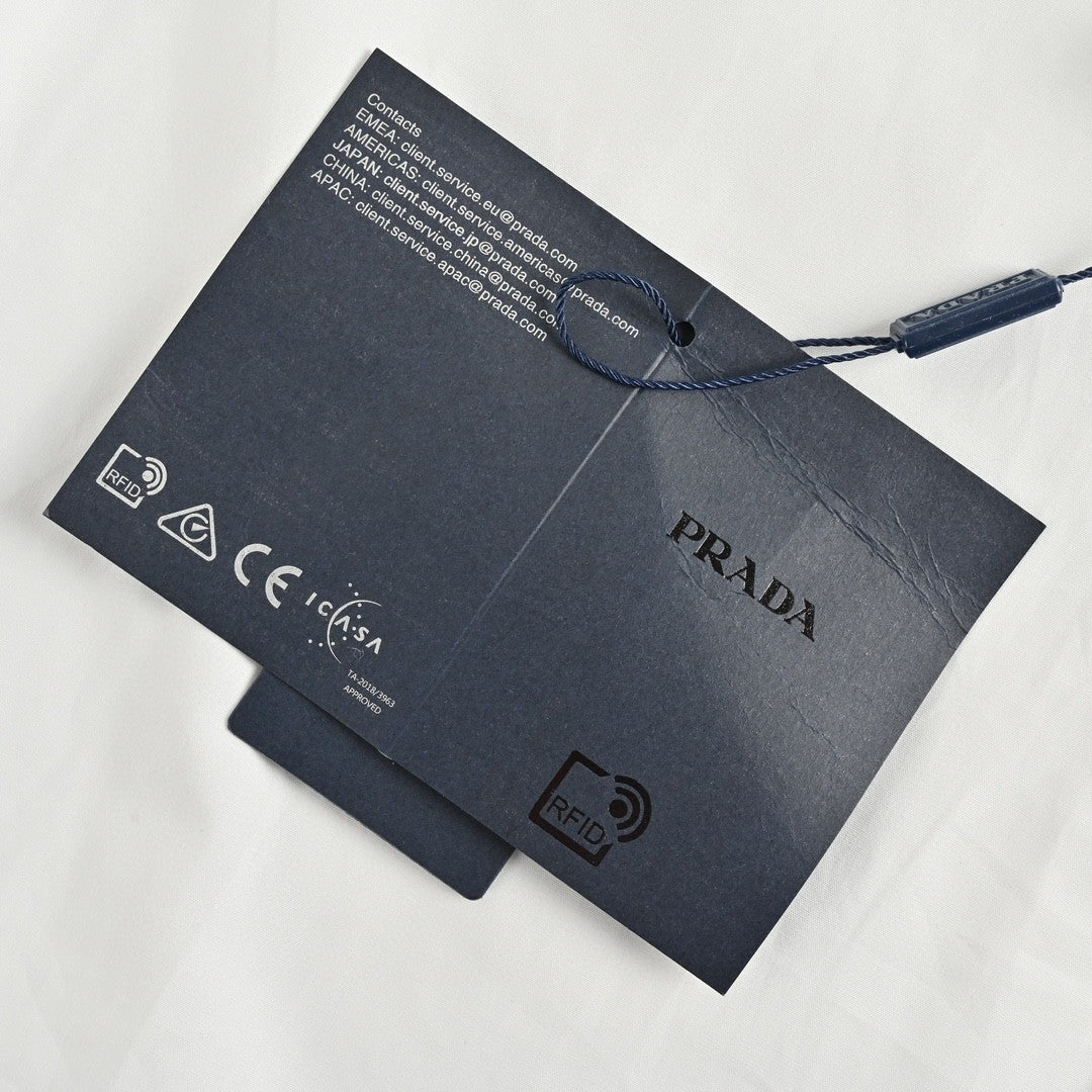 Prada Short-Sleeve Button-Up Shirt (White) - insole - replica sneakers