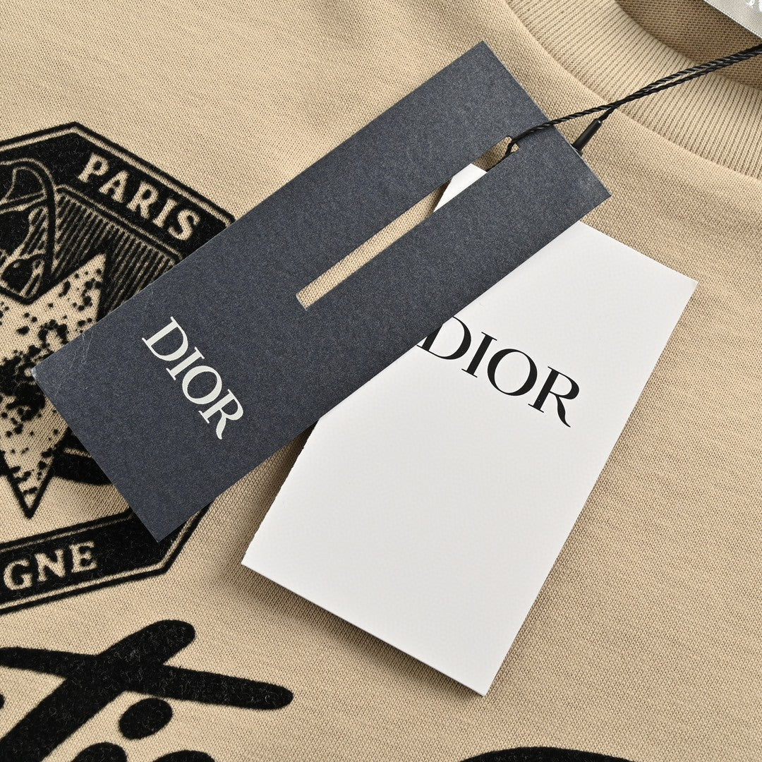 Dior Christian Dior Couture Beige T-Shirt - logo - replica sneakers