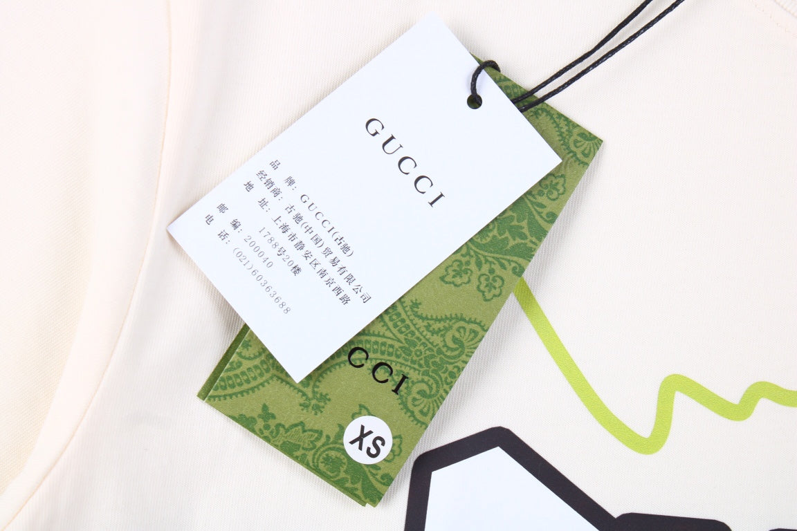 Gucci Lightning Bolt Logo T-Shirt in Cream - insole - replica sneakers