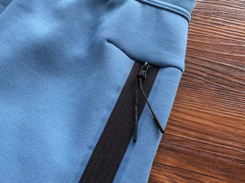 NIKE TECH FLEECE PANTS x DUTCH BLUE/COURT BLUE - logo - replica sneakers