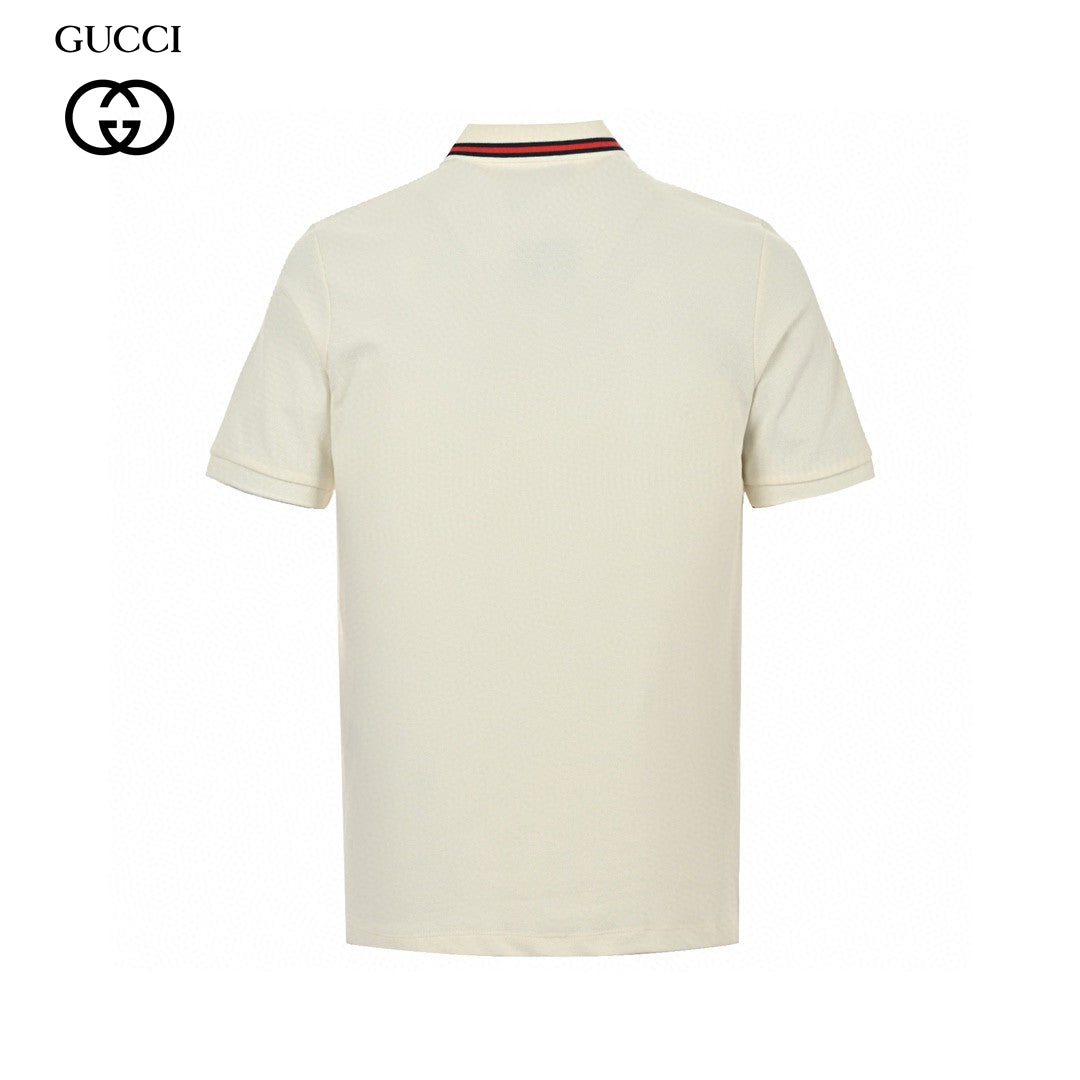 Gucci Flame Logo Polo Shirt - close up - replica sneakers