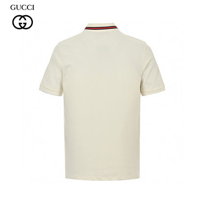 Gucci Flame Logo Polo Shirt - close up - replica sneakers