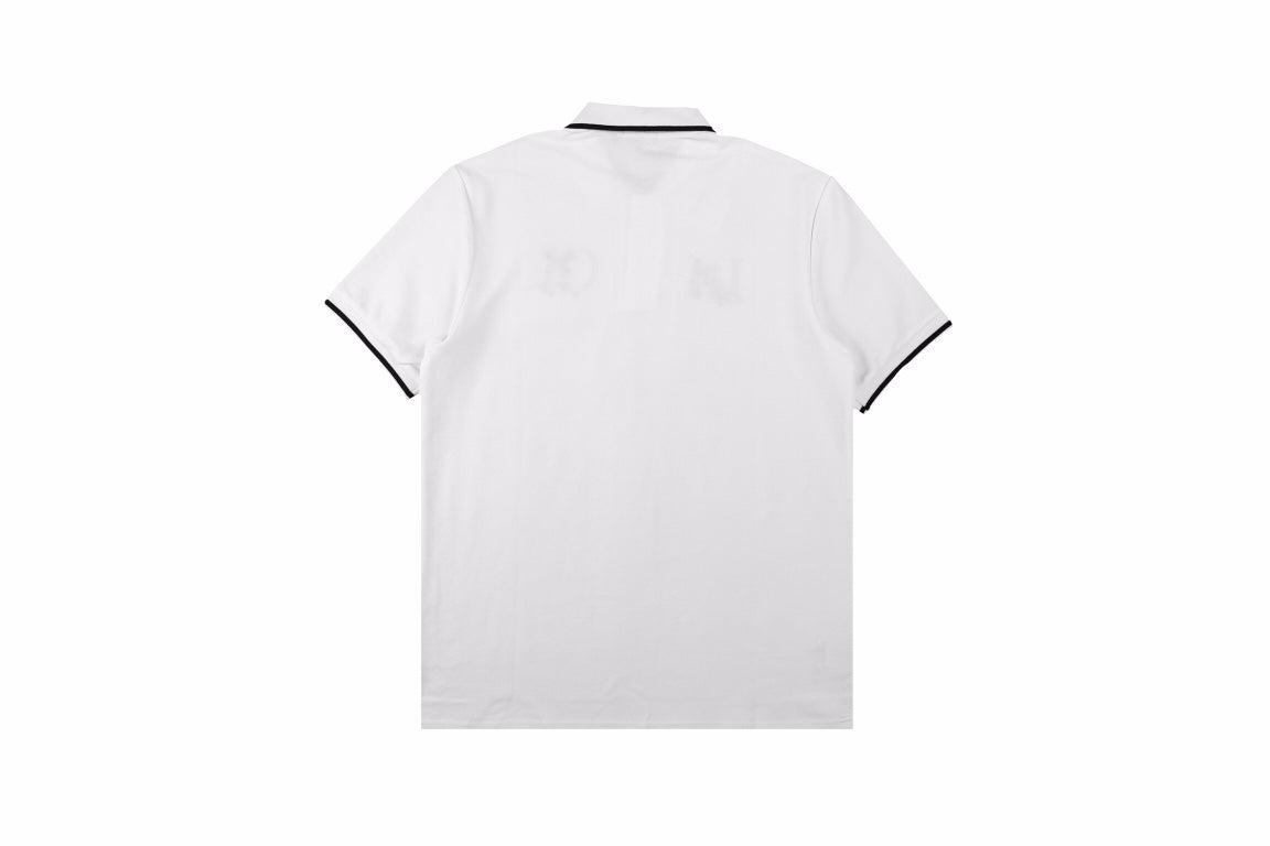 Dior Polo Shirt with Floral Logo Design - back view - replica sneakers