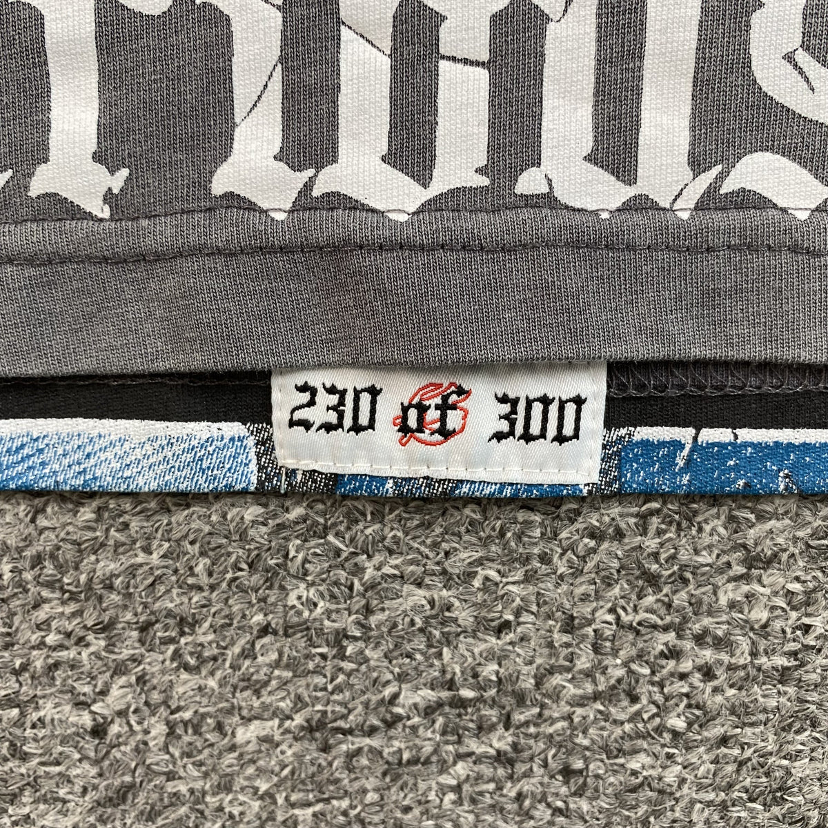 GODSPEED AMIGOS T-SHIRT WASHED GREY - close up - replica sneakers