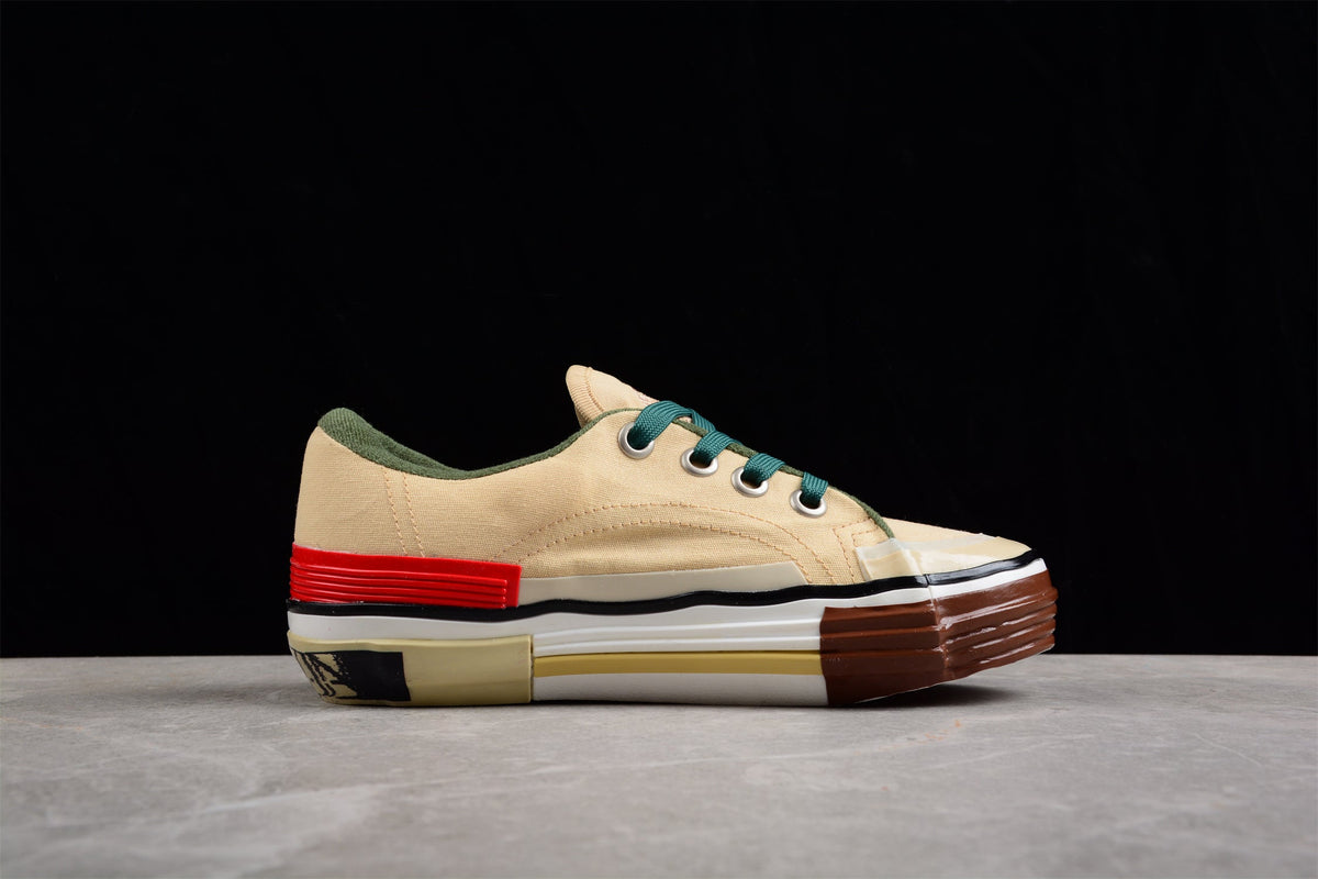 Multi-Color Canvas Low Top Sneakers - White Unisex Streetwear Limited Edition - ### Multi-Color Canvas Low Top Sneakers Elevate your footwear collection with these Multi-Color Canvas Low