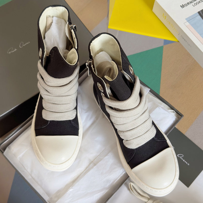 Rick Owens High-top Sneakers - Black Unisex Streetwear Limited Edition - **Rick Owens Burgundy Low-Top Sneakers: A Fusion of Bold Design and Superior Craftsmanship** Introducing the