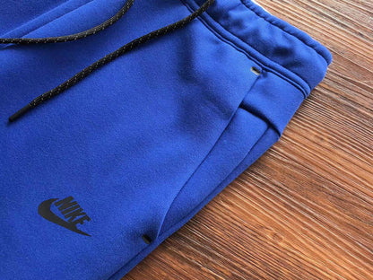 NIKE TECH FLEECE PANTS x BLUE - logo - replica sneakers
