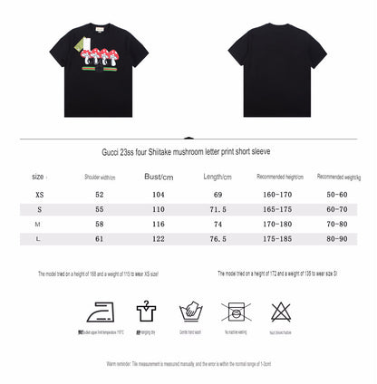 Gucci Mushroom Cluster T-Shirt (Black) - logo - replica sneakers