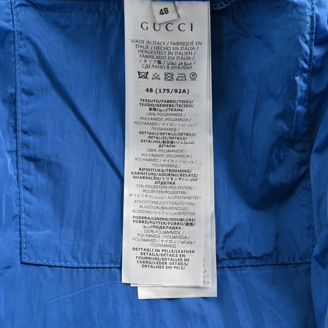 Gucci Blue Hooded Jacket - box - replica sneakers