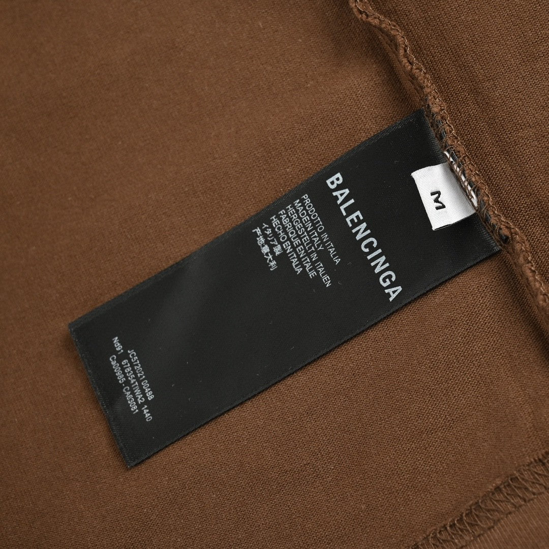 Balenciaga Political Campaign T-Shirt (Brown) - box - replica sneakers