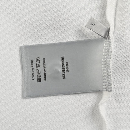 Dior Oblique Embroidered White Polo Shirt - logo - replica sneakers