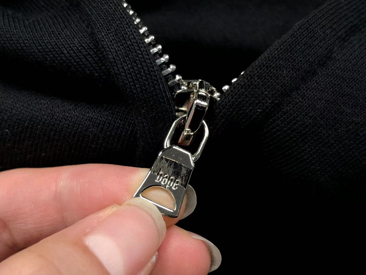 BAPE SHARK FULL ZIP HOODIE BLACK - logo - replica sneakers