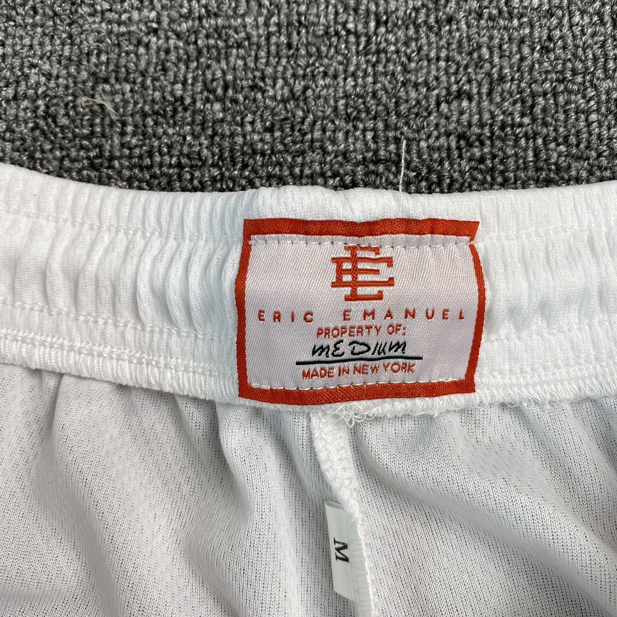 ERIC EMANUEL EE BASIC SHORTS WHITE/GREY/MAROON - outsole - replica sneakers