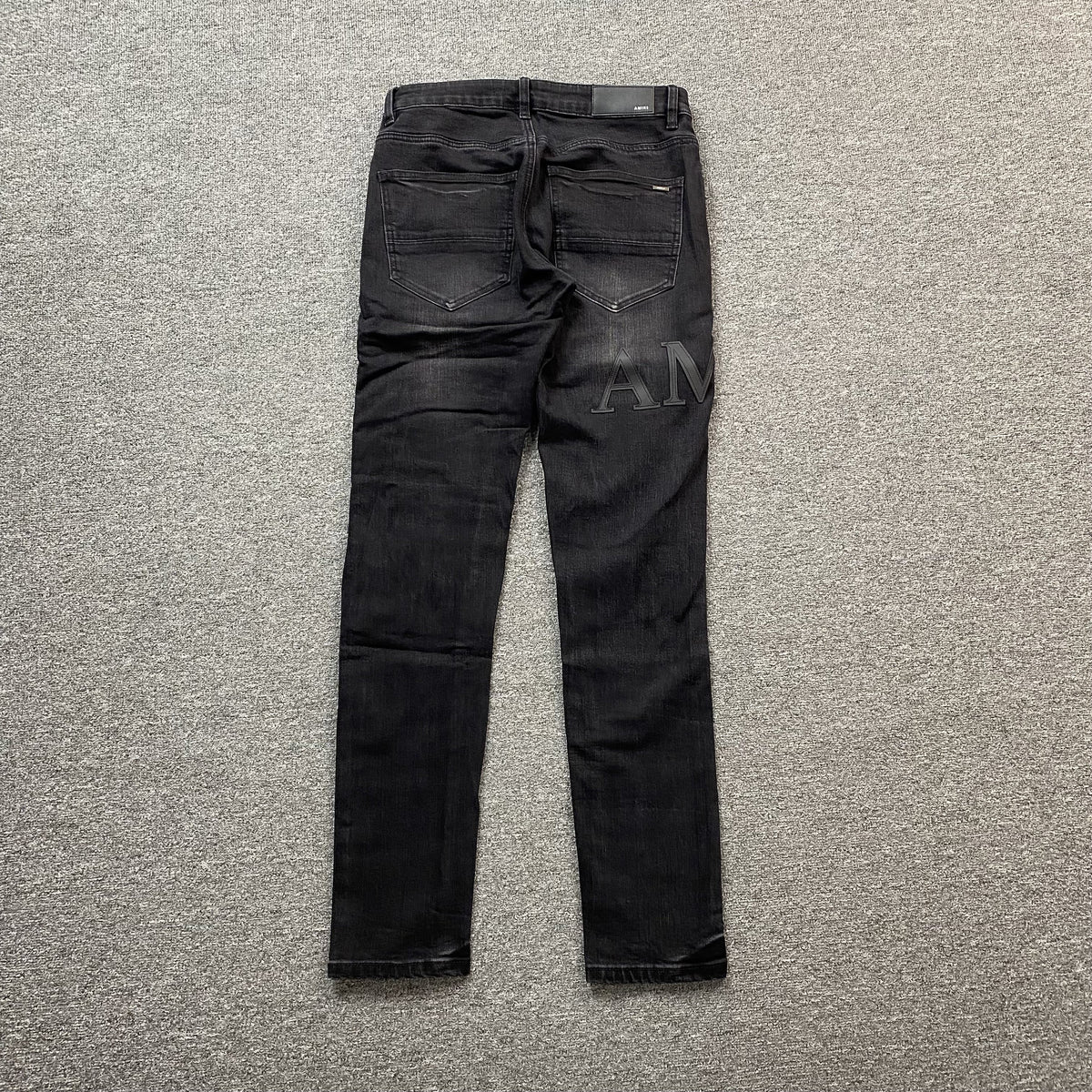 AMIRI Core Applique Leather Jeans Hoodie - Black Unisex Streetwear Limited Edition - The AMIRI CORE APPLIQU | BLACK LEATHER JEANS - REPLICA bring rockstar edge and high-fashion luxury