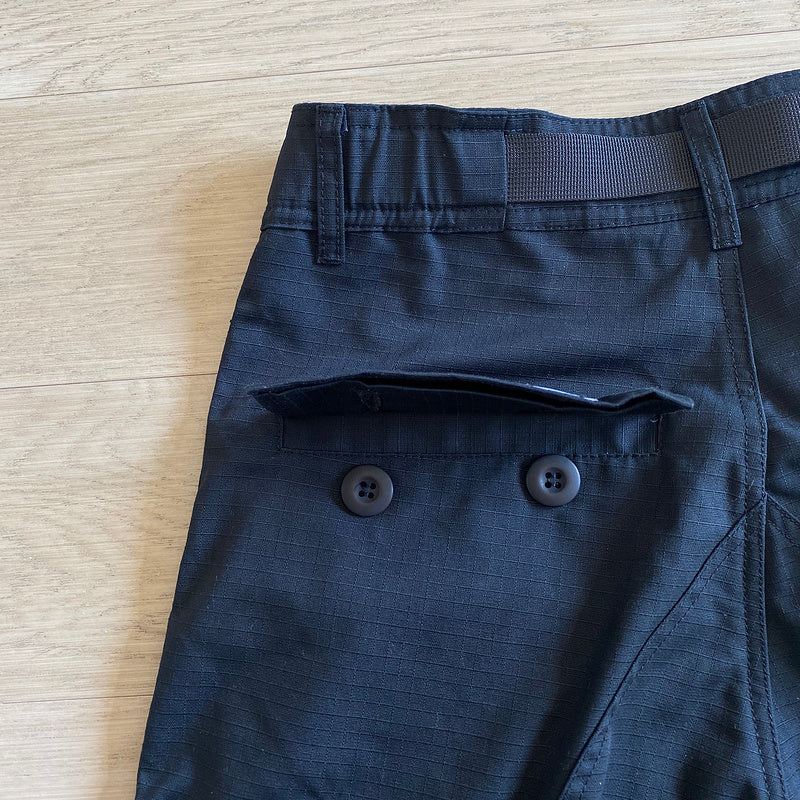 CORTEIZ ALCATRAZ GUERRILAZ CARGO PANTS BLACK/YELLOW - logo - replica sneakers