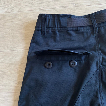 CORTEIZ ALCATRAZ GUERRILAZ CARGO PANTS BLACK/YELLOW - logo - replica sneakers