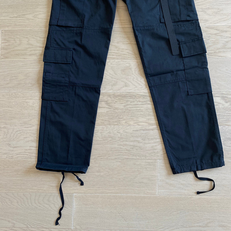 CORTEIZ ALCATRAZ GUERRILAZ CARGO PANTS BLACK/YELLOW - logo - replica sneakers