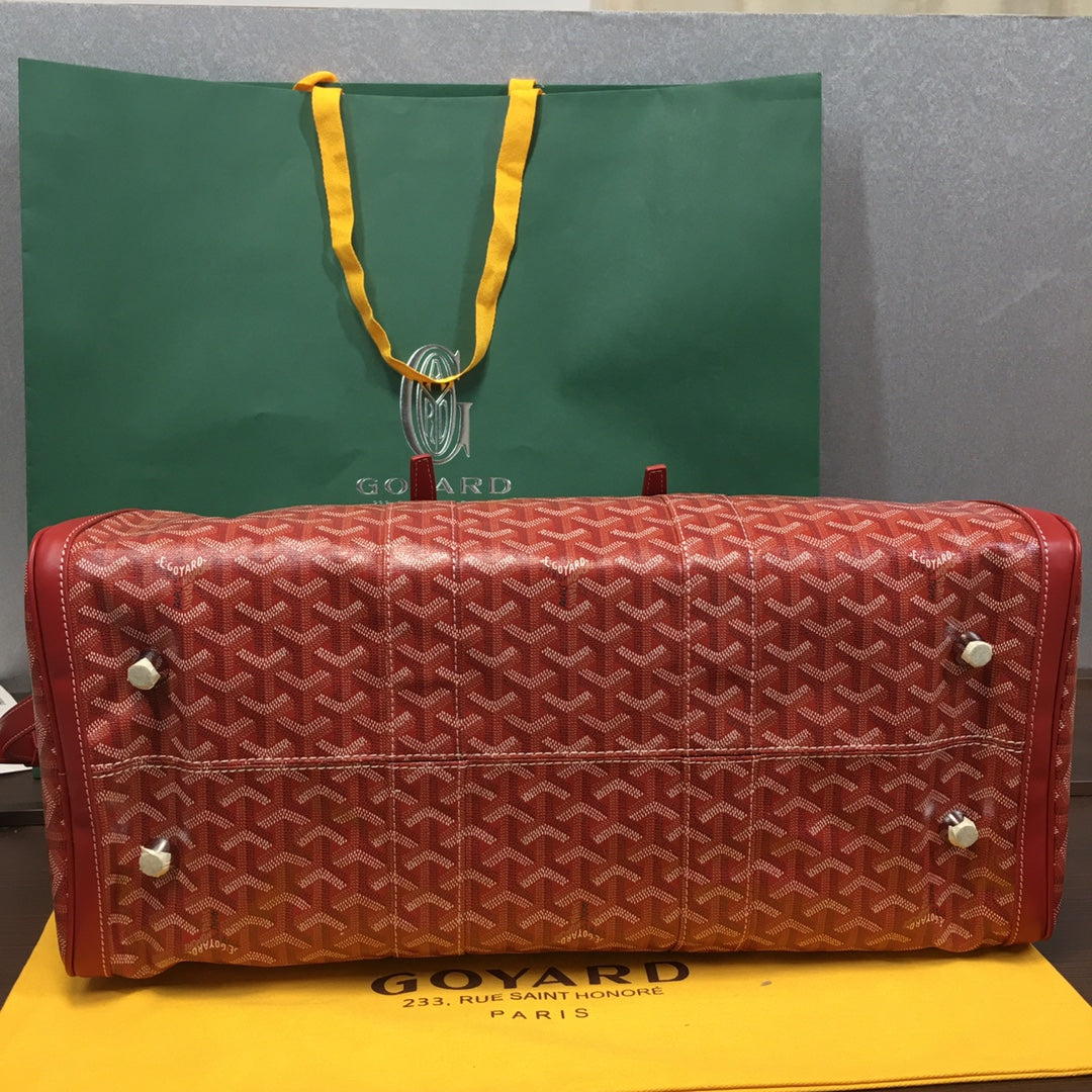 GOYARD BOSTON 50 TRAVEL BAG RED - back view - replica sneakers