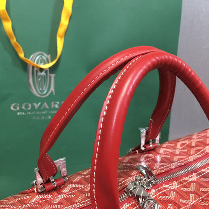 GOYARD BOSTON 50 TRAVEL BAG RED - box - replica sneakers