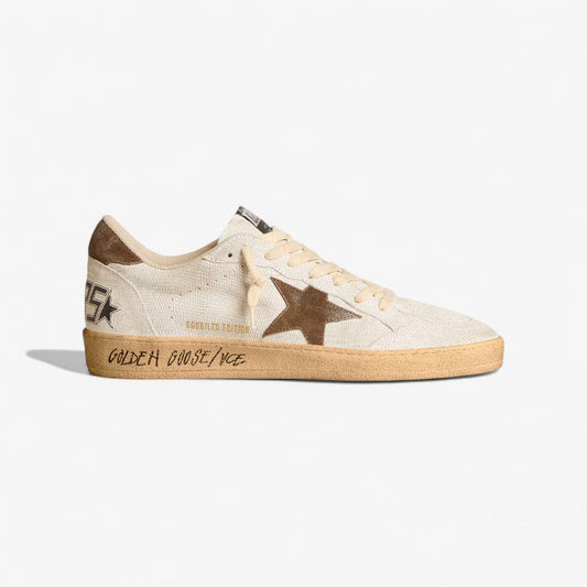 Golden Goose Ball Star Ltd Edition c Star Canvas - Brown Unisex Streetwear Limited Edition