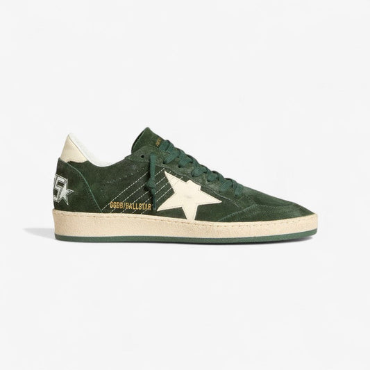 Golden Goose Ball Star Sneaker c Forest Suede - Green Unisex Streetwear Limited Edition