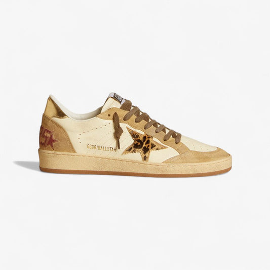 Golden Goose Ball Star Sneaker c Leopard Star Edition - Red Unisex Streetwear Limited Edition
