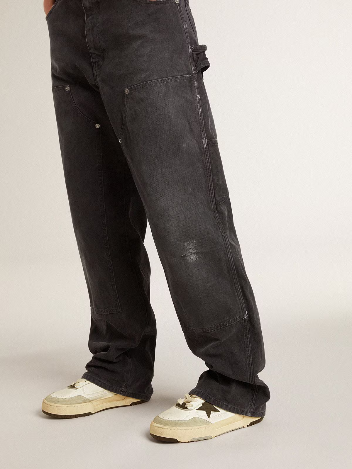 Golden Goose Ball Star c Star Contrast - Black Unisex Streetwear Limited Edition