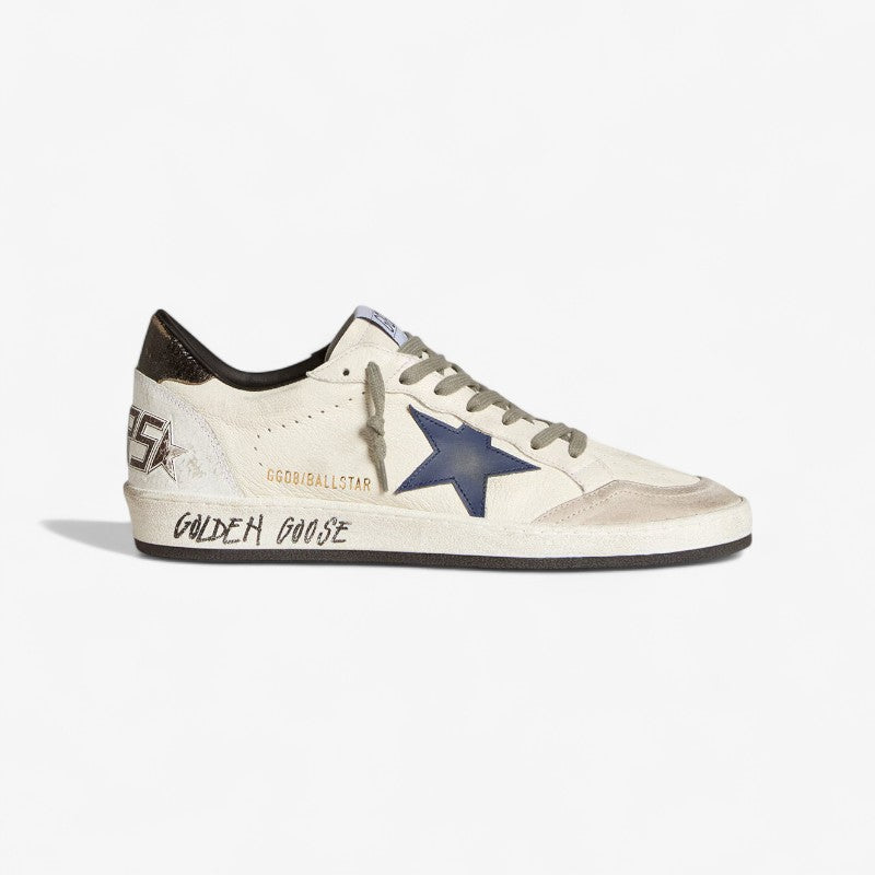 Golden Goose Ball Star c Star & golden Goose Graffiti Sole - Navy Unisex Streetwear Limited Edition