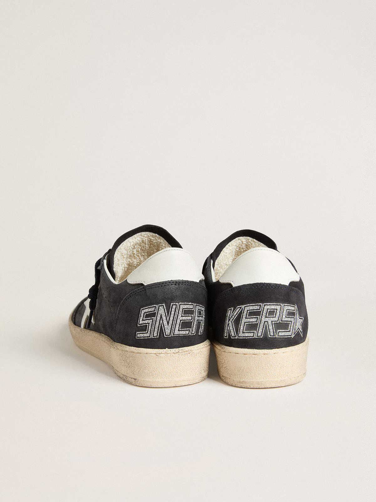 Golden Goose Ball Star c Navy Suede With Star - White Unisex Streetwear Limited Edition