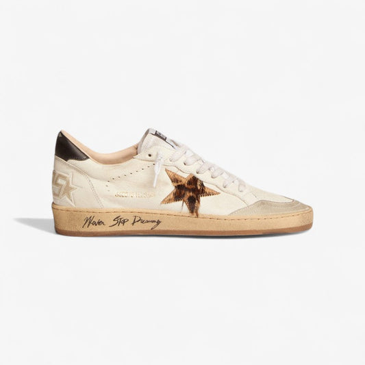 Golden Goose Ball Star never Stop Dreaming Sneaker - Brown Unisex Streetwear Limited Edition