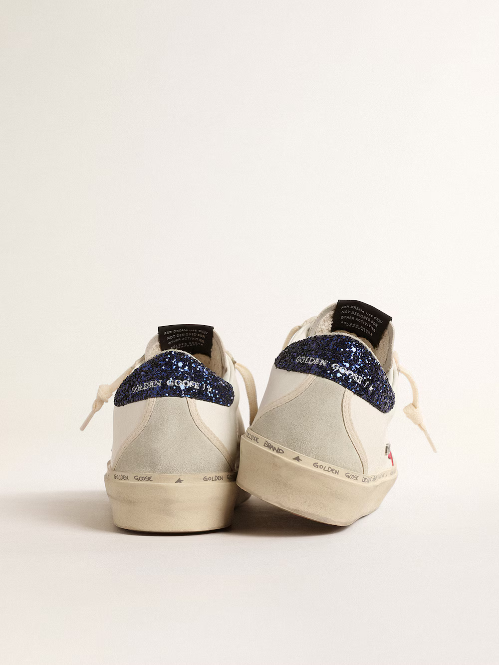 Golden Goose Hi Star Sneaker c Star & Glitter Heel - Red Unisex Streetwear Limited Edition