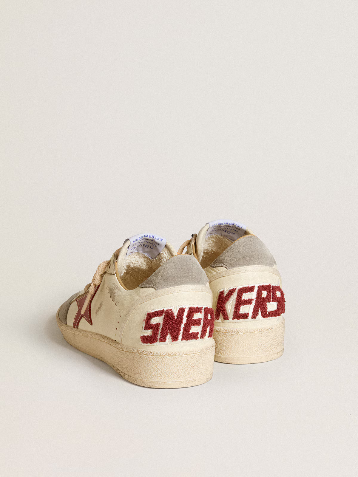 Golden Goose Ltd Edition Sneaker c Cream With Star - Red Unisex Streetwear Limited Edition
