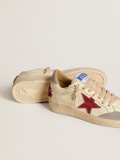 Golden Goose Ltd Edition Sneaker c Cream With Star - Red Unisex Streetwear Limited Edition