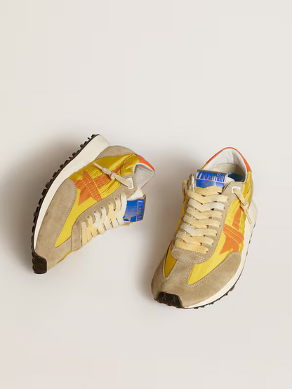 Golden Goose Marathon Sneaker c & Orange - Yellow Unisex Streetwear Limited Edition