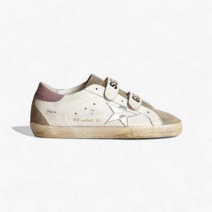 Golden Goose Old School Metallic Star Sneaker - White Unisex Streetwear Limited Edition