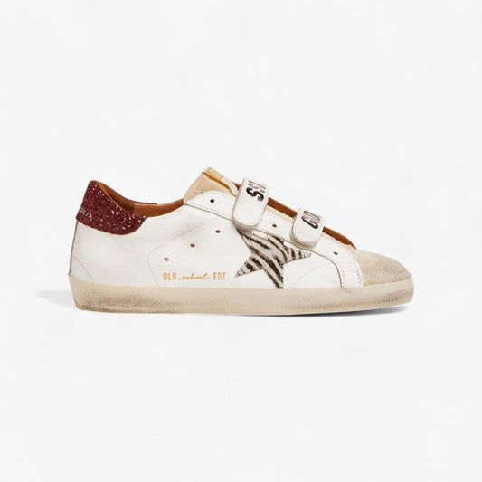 Golden Goose Old School Glitter Sneaker - Zebra Unisex Streetwear Limited Edition