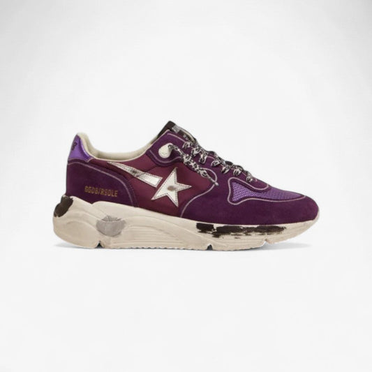 Golden Goose Running Sole Suede Sneaker - Purple Unisex Streetwear Limited Edition
