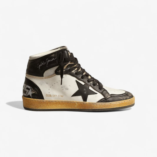 Golden Goose Sky-star c And White - Black Unisex Streetwear Limited Edition